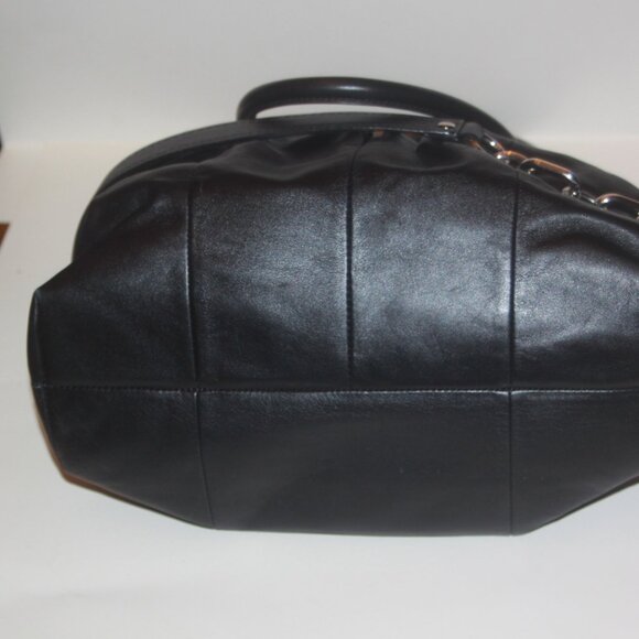 ❤️SOLD Coach 15339 Kristin Black Leather Satchel Top Handle Handbag Purse - Picture 5 of 9